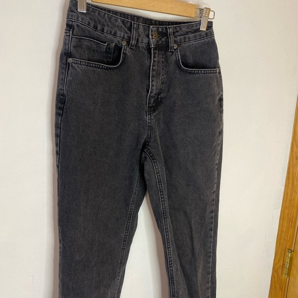 Free People Revolve Ragged Priest Black Back Slash Jeans - Picture 7 of 8